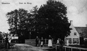 De draaibrug omstreeks 1915