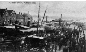 Stoomboten aan de Oosthavenkant in 1904