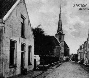 Kerkstraat gezien vanuit Bonaventurase Dijk